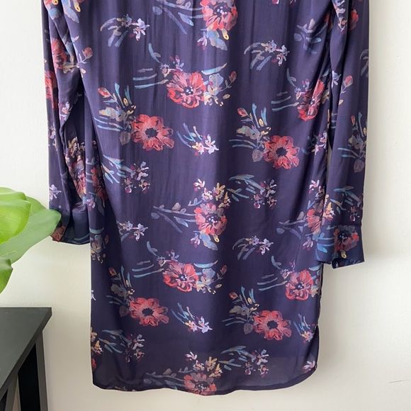 Revolve x Splendid Cindelle Floral Print Lace Up Dress in Academy Navy - Picture 11 of 14